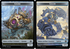 Gnome (0016) // Gnome Soldier (0003) Double-Sided Token - Foil